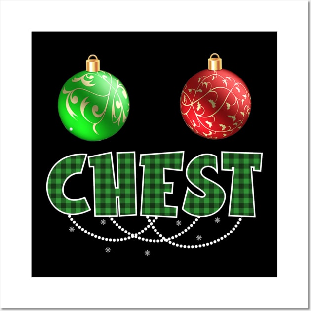 Funny Chest Nuts Couples Christmas Chestnuts Wall Art by fenektuserslda